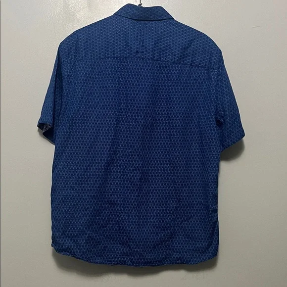 Johnston & Murphy Navy Patterned Casual Shirt - Picture 4 of 4